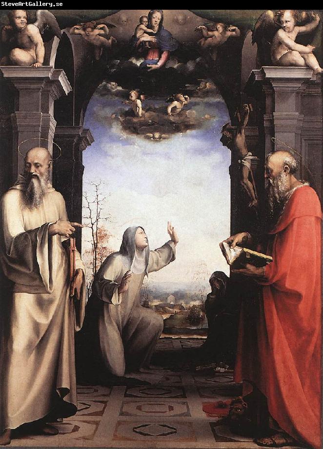 BECCAFUMI, Domenico Stigmatization of St Catherine of Siena